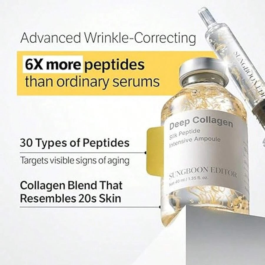 Deep Collagen Peptide Ampoule for Anti-Wrinkle and Brightening Skin